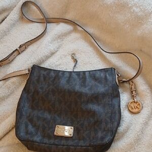 Michael Kors Signature Brown Crossbody Bag